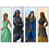 Four Character Bookmarks