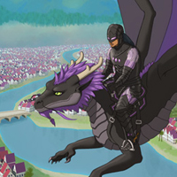 Blake the knight and Viper the dragon